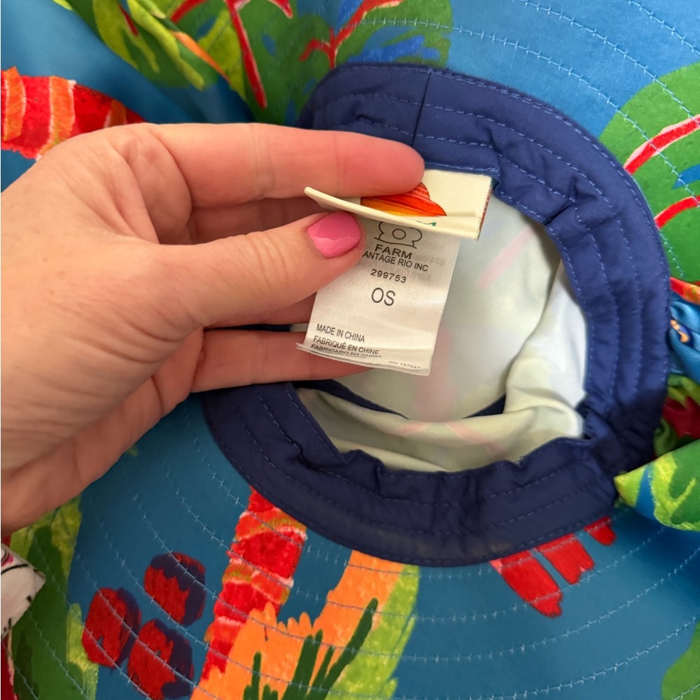 FARM Rio Colorful Parrot Print Hat - Picture 5 of 6